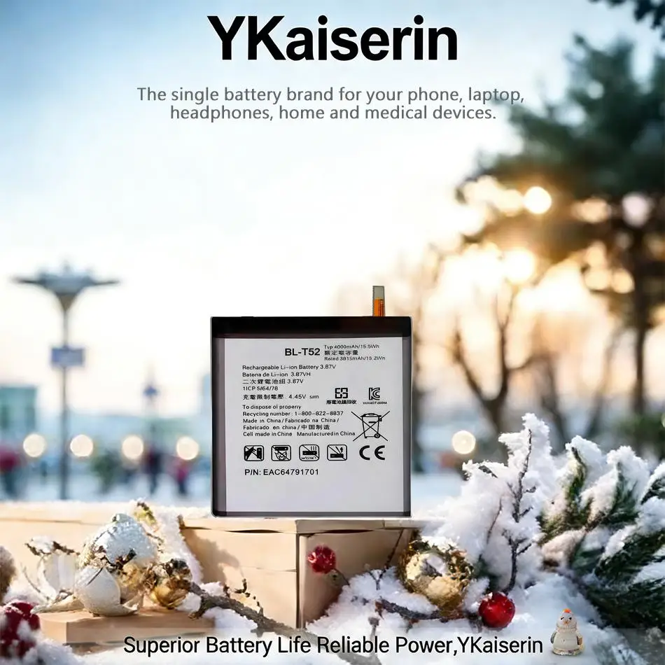 

Аккумулятор для мобильного телефона LG Wing 5G LMF100N BL-T52, 4000 мАч, быстрая зарядка, стабильная работа