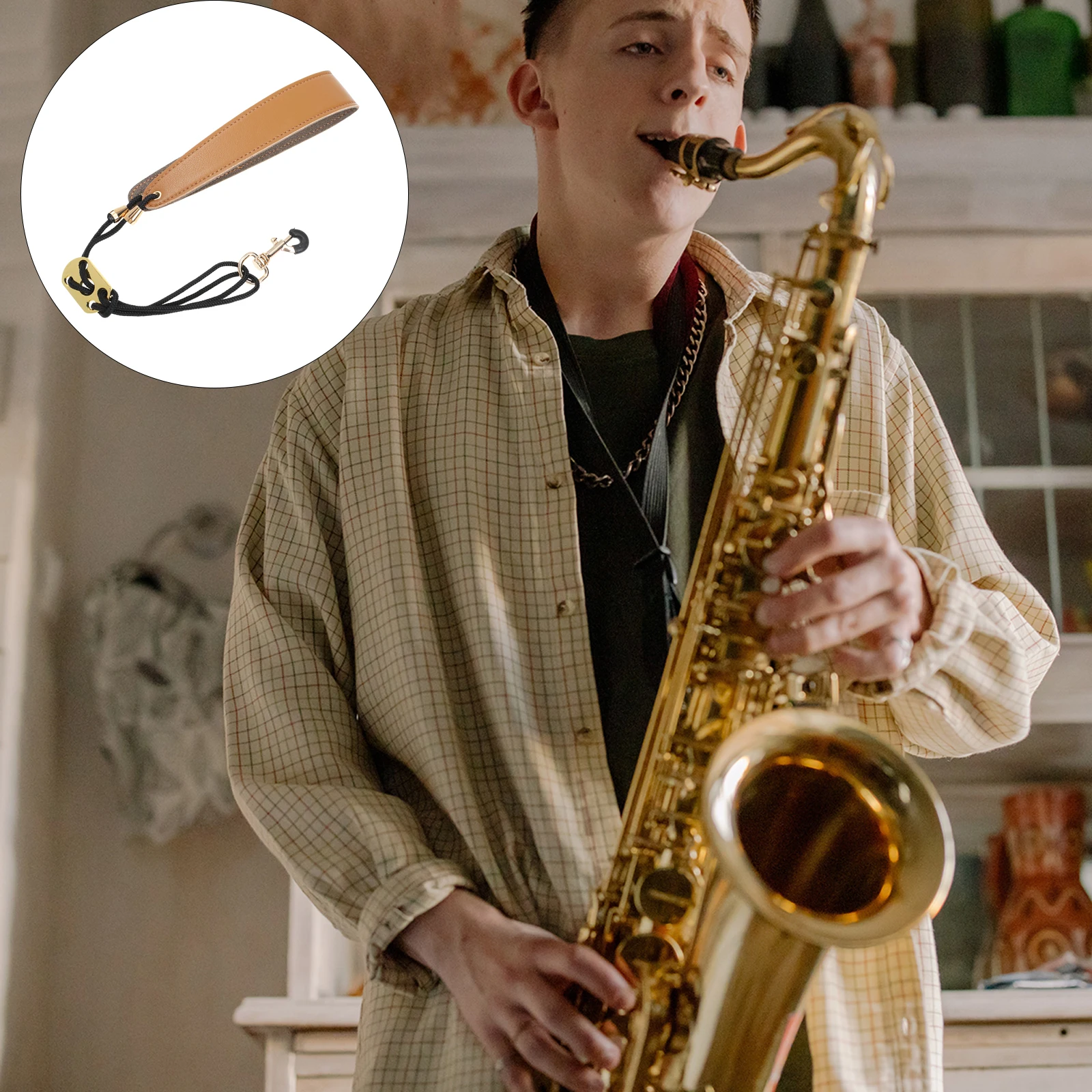 

Durable Nylon Saxophone Shoulder Wide Design Comfortable Sax Harness Strap For Professional Beginners Saxophone