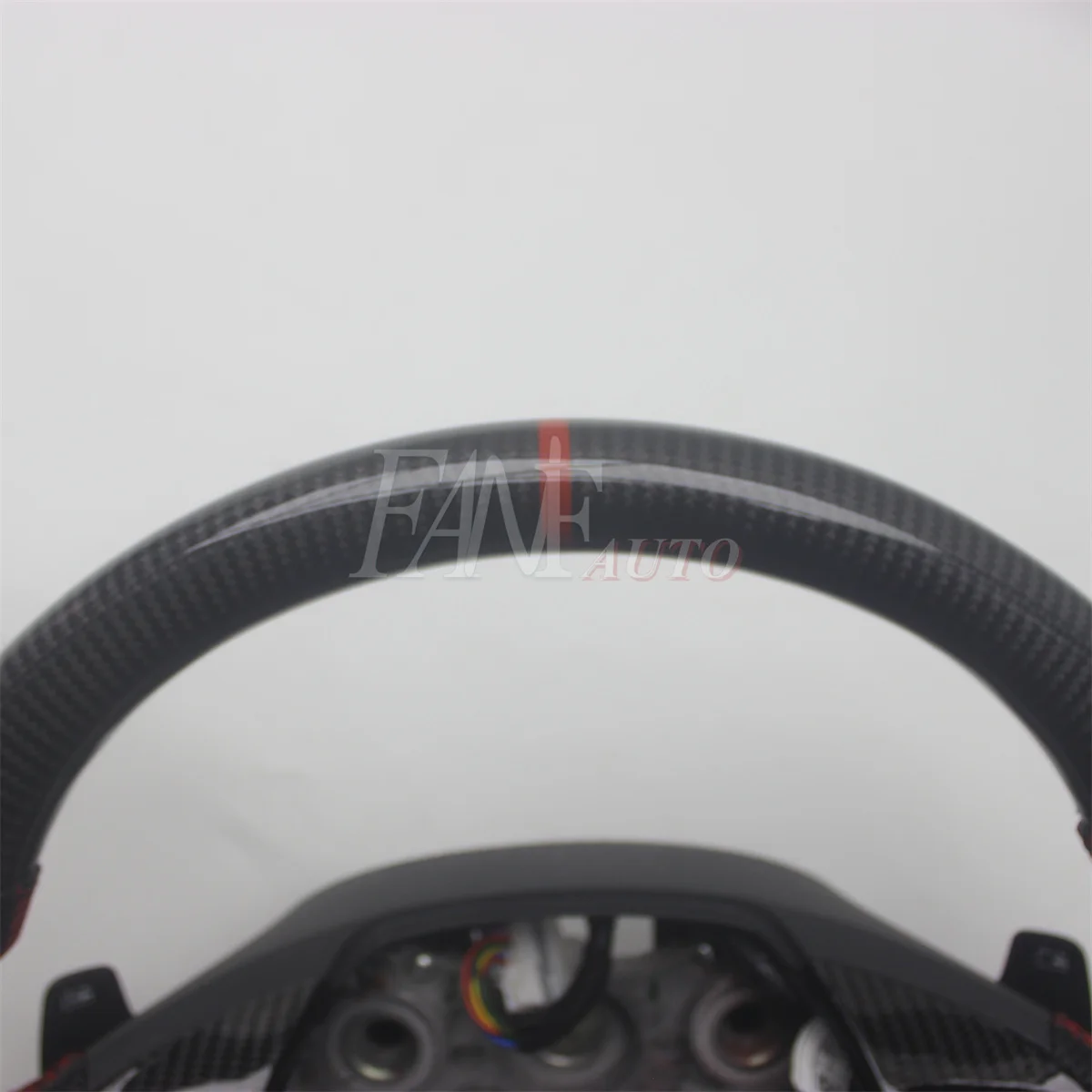 Replacement Real Carbon Fiber Steering Wheel with Leather for Hyundai I30