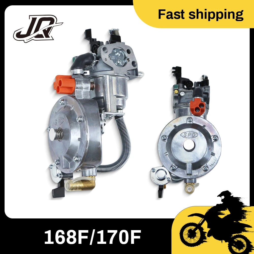 Dual Fuel LPG NG Petrol Conversion Carburetor For 168F 170F GX160 6.5HP 2KW 3KW Gas Generator Manual Choke
