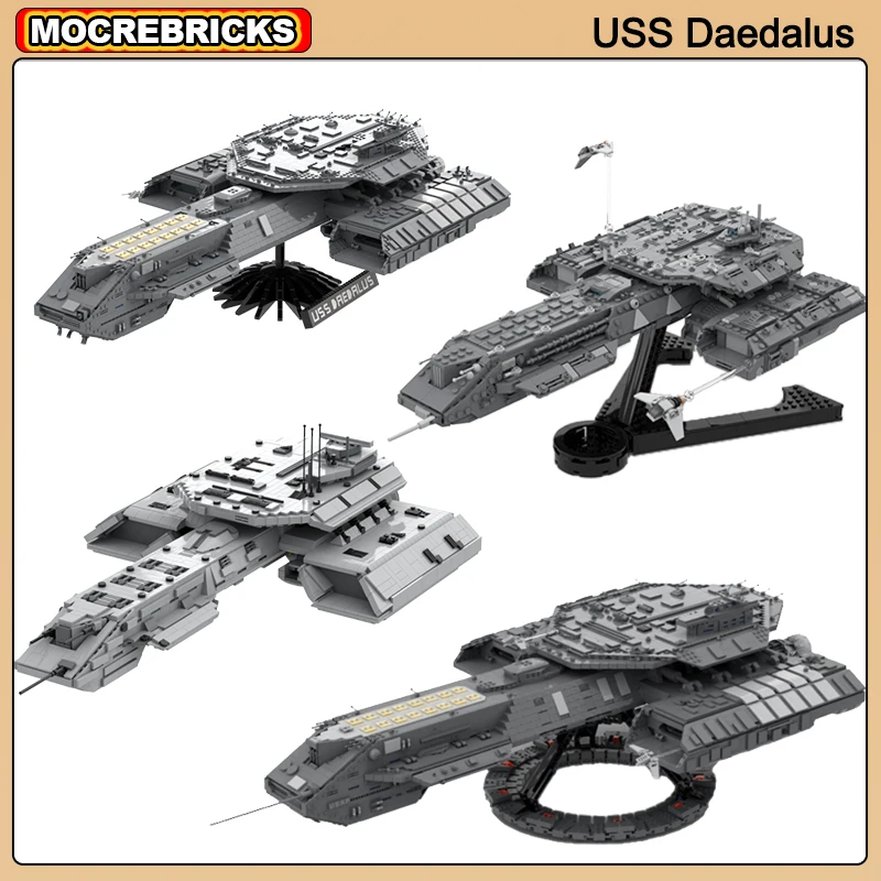 

Classic Starship Building Blocks UCS Stargates Daedalus Space Carrier Ship Collection Model Technology Bricks Toys For Kids