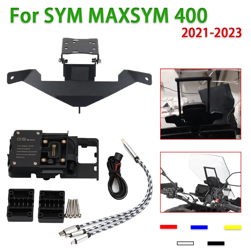 

Для SYM MAXSYM 400 400i MAXSYM400 2021 2022 2023, аксессуары для мотоциклов, подставка для мобильного телефона, держатель, поддержка GPS-навигации, кронштейн