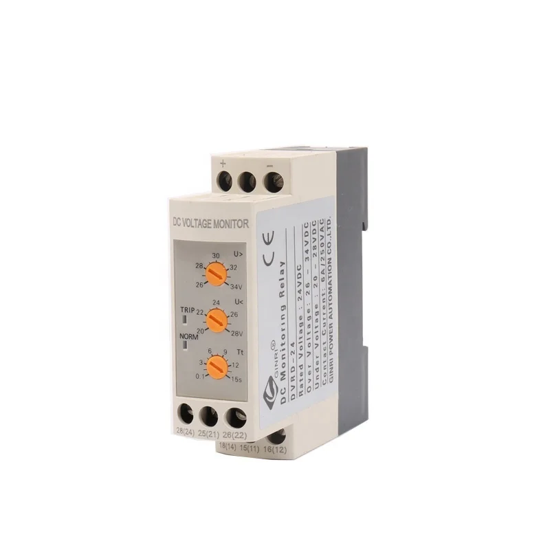

GINRI DC12V 24V 36V 48V DVRD Реле контроля напряжения Реле защиты от пониженного напряжения