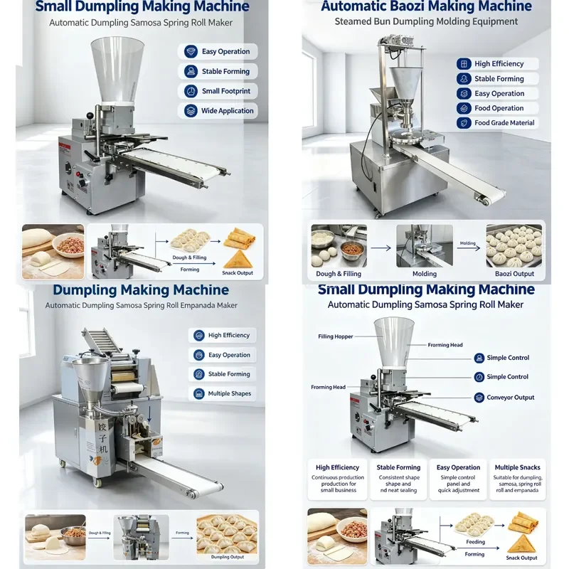 Automatic Meat Pie Maker for Wonton Dumpling Pilgrim Grilled Dumpling Pancake Enchilada Samosa Making Machine Kitchen Tool