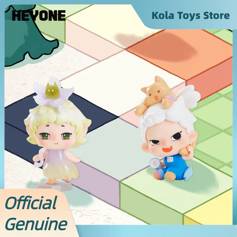 جديد Heyone Mini Lost Time Town Series صندوق أعمى صغير يتدفقون الشكل جمع زخرفة نموذج اللعب صندوق غامض لطيف الشكل هدية