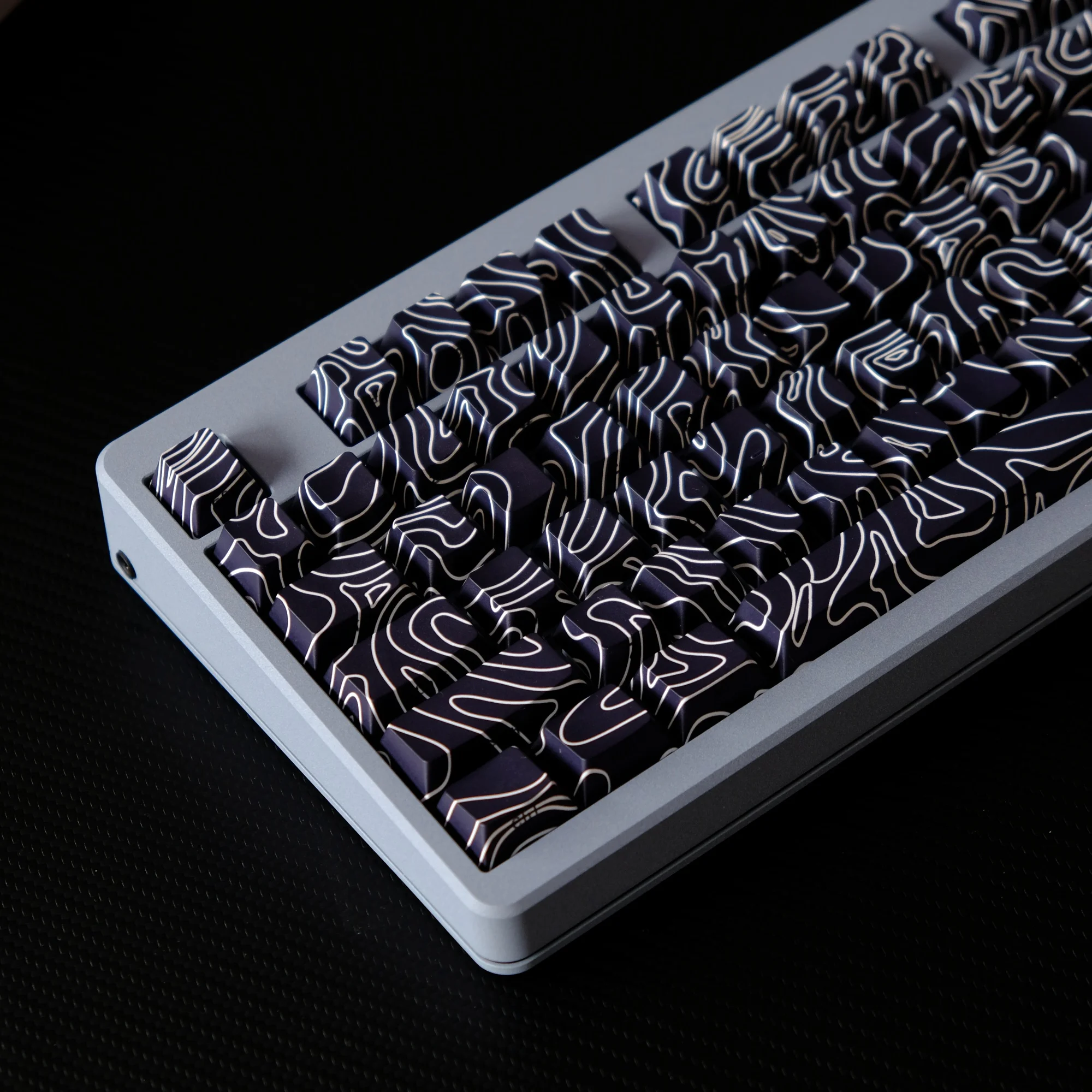 Tapa de tecla PBT con impresión lateral topográfica, retroiluminada, 5 lados, sub-sub, perfil de cereza, para teclado mecánico Cherry MX Gamer