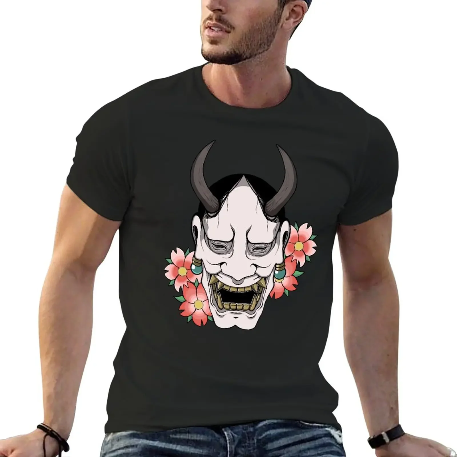 Hannya T-Shirt plain aesthetic clothes new edition t shirts for men