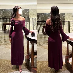 Customized Prom Gown Exquisite High Quality Occasion Evening Jersey Sequined Ruched Party A-line One-shoulder Gowns Midi Dress
