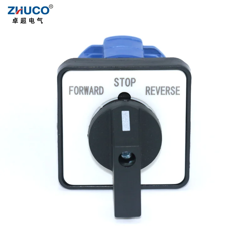 

ZHUCO SZW26/LW26-20 2 Phase 8 Terminals 20A Electric Cam Switches Universal Custom Changeover Switch 64X64 48X48 mm Panel Mount