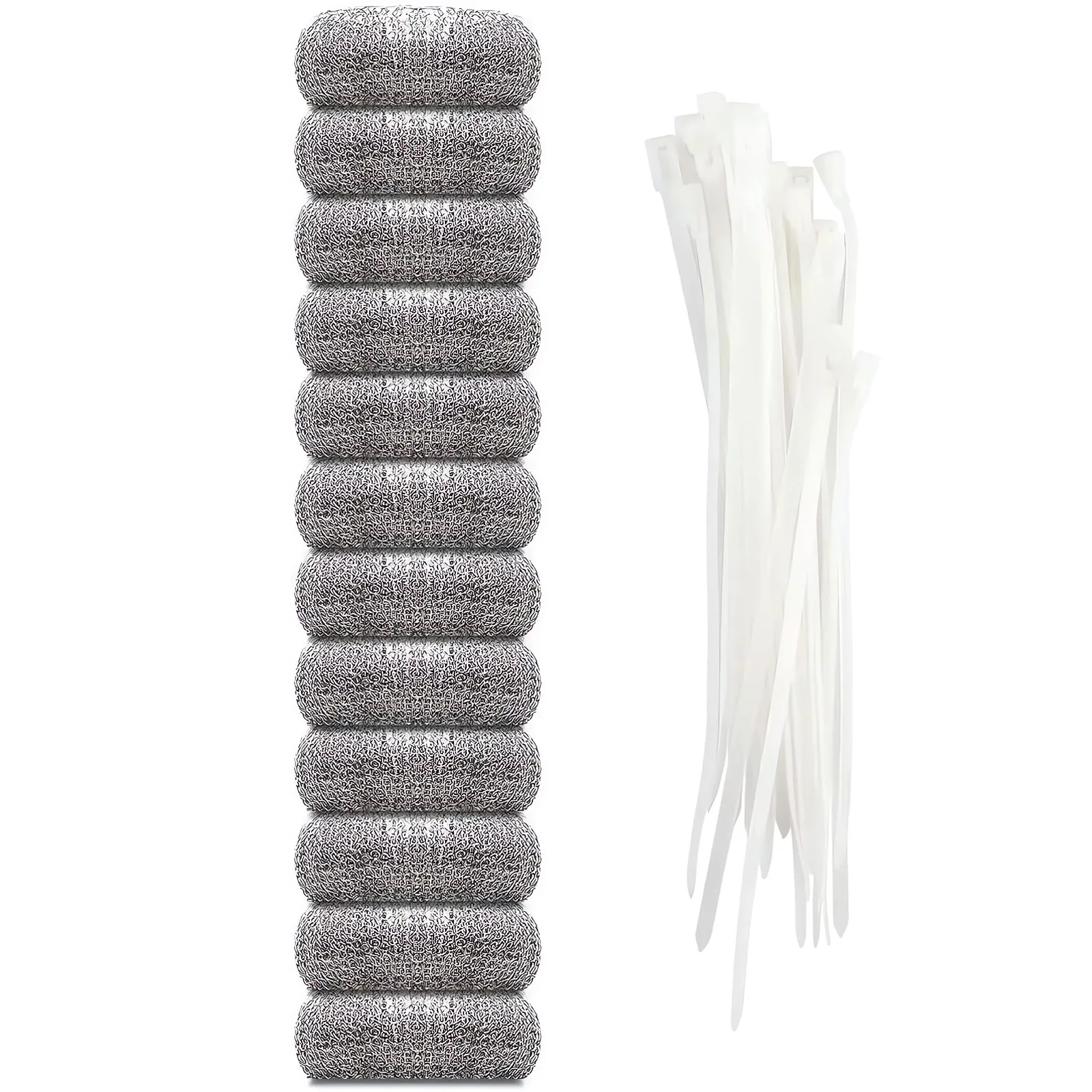 Lint Traps for washing machine drain hose, Stainless Steel Filter Screen, Lint Catcher, Washer Hose Lint Trap With Cable Ties