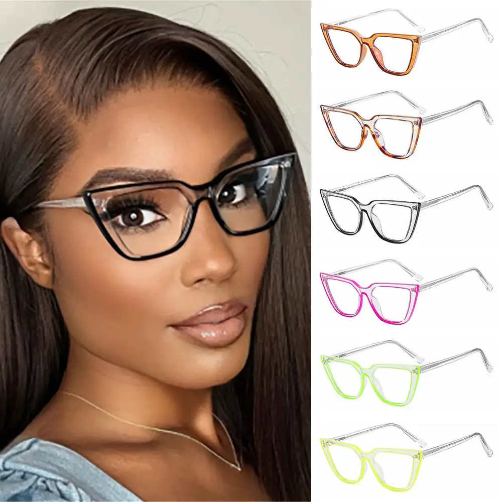 

TR90 Anti Glare Eyewear Women Glasses Blue Light Glasses Non-Prescription Frame Cat Eye