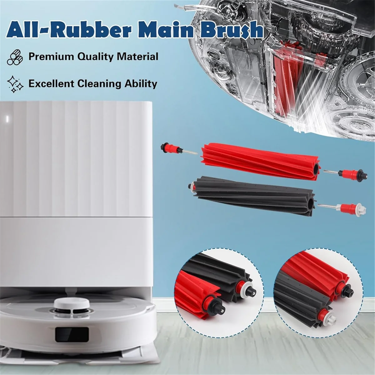 N18R For Q Master, Qrevo Slim Robot Vacuum Main Side Brush HEPA Filters Mop Pads Dust Bags Accessories Kit