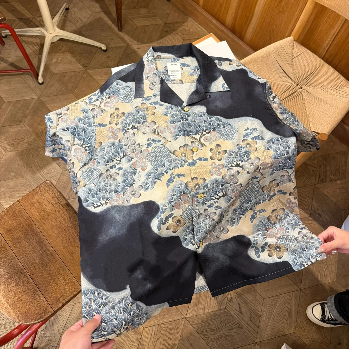 VISVIM WMV 25SS CROSBY SHIRT Jacquard Short Sleeve Shirt