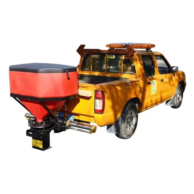 Factory Direct  Highway Snow Melting Machine New Vehicle Mounted Salt Spreader with Engine Motor Top Seller 0.3 Cubic