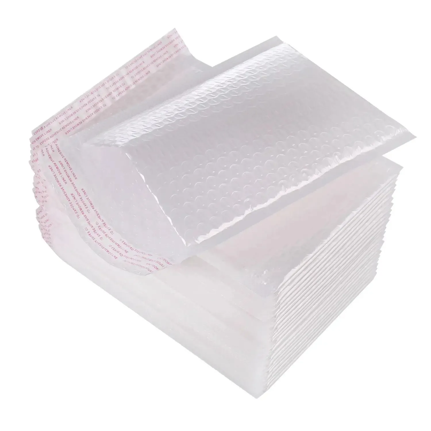 Envelope acolchoado branco por atacado, envelopes bolha para embalagem, presente, sacos de envio com vedação automática, envelope bolha, 10-100 peças