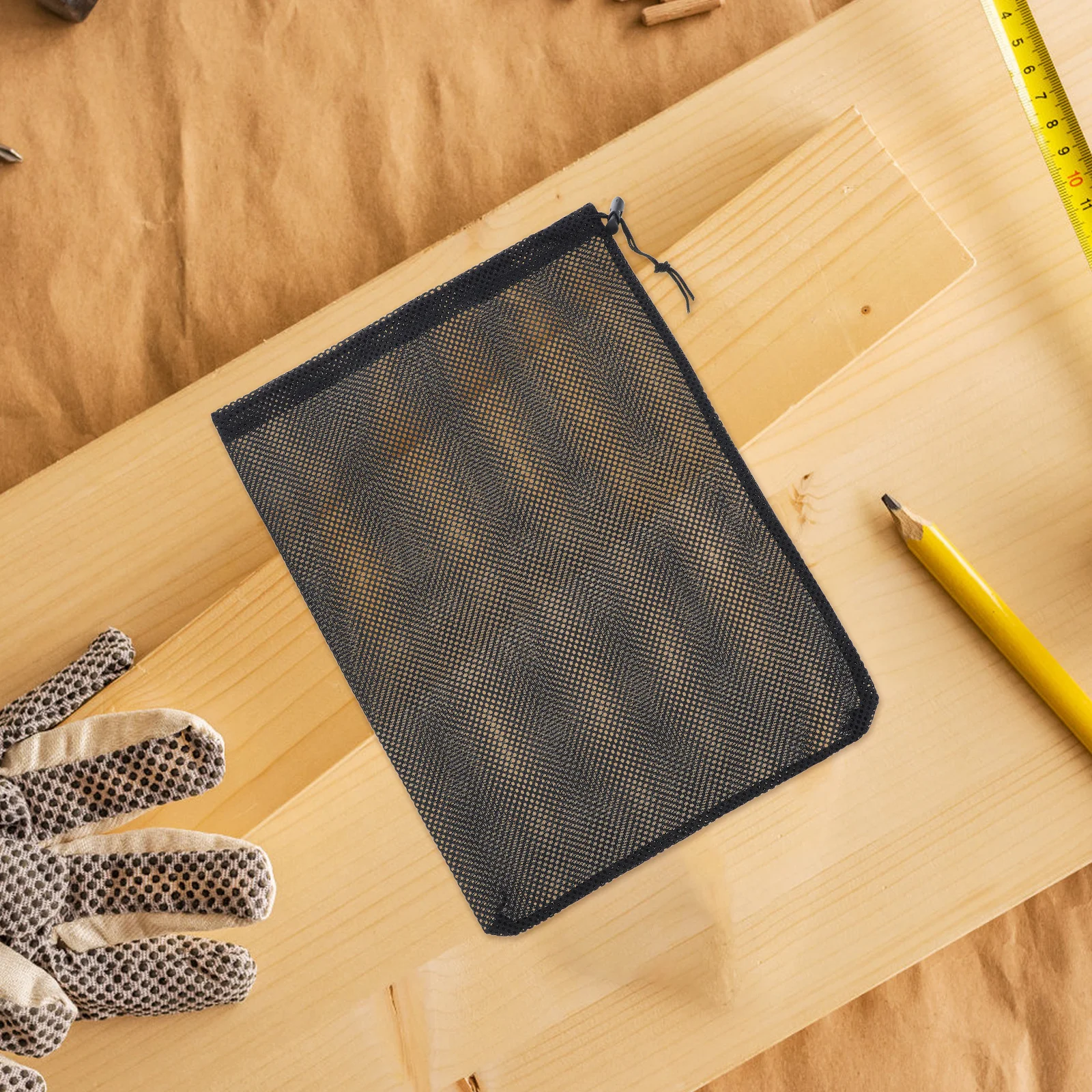 2 Buah Kantong Filter Pompa Jaring Serut untuk Pompa Air Akuarium Tangki Ikan Penyaringan Penyimpanan Kantong Jaring Nilon Alat Air Mancur Taman