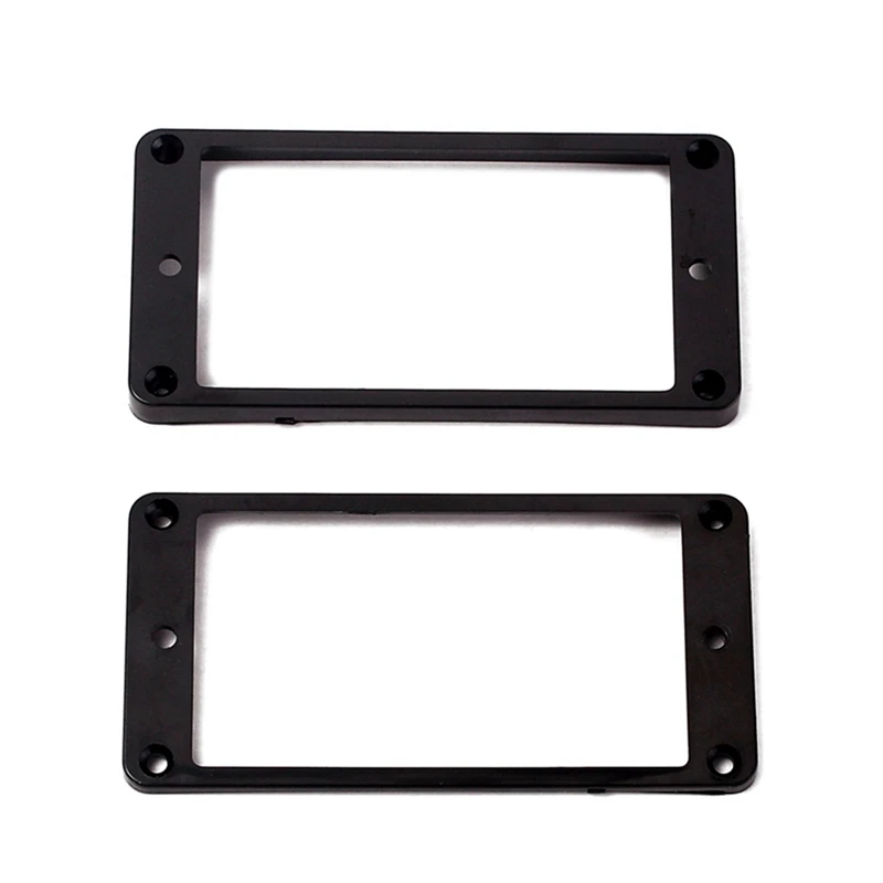 Anelli di montaggio per telaio pickup Humbucker curvi neri da 8 pezzi per chitarra elettrica