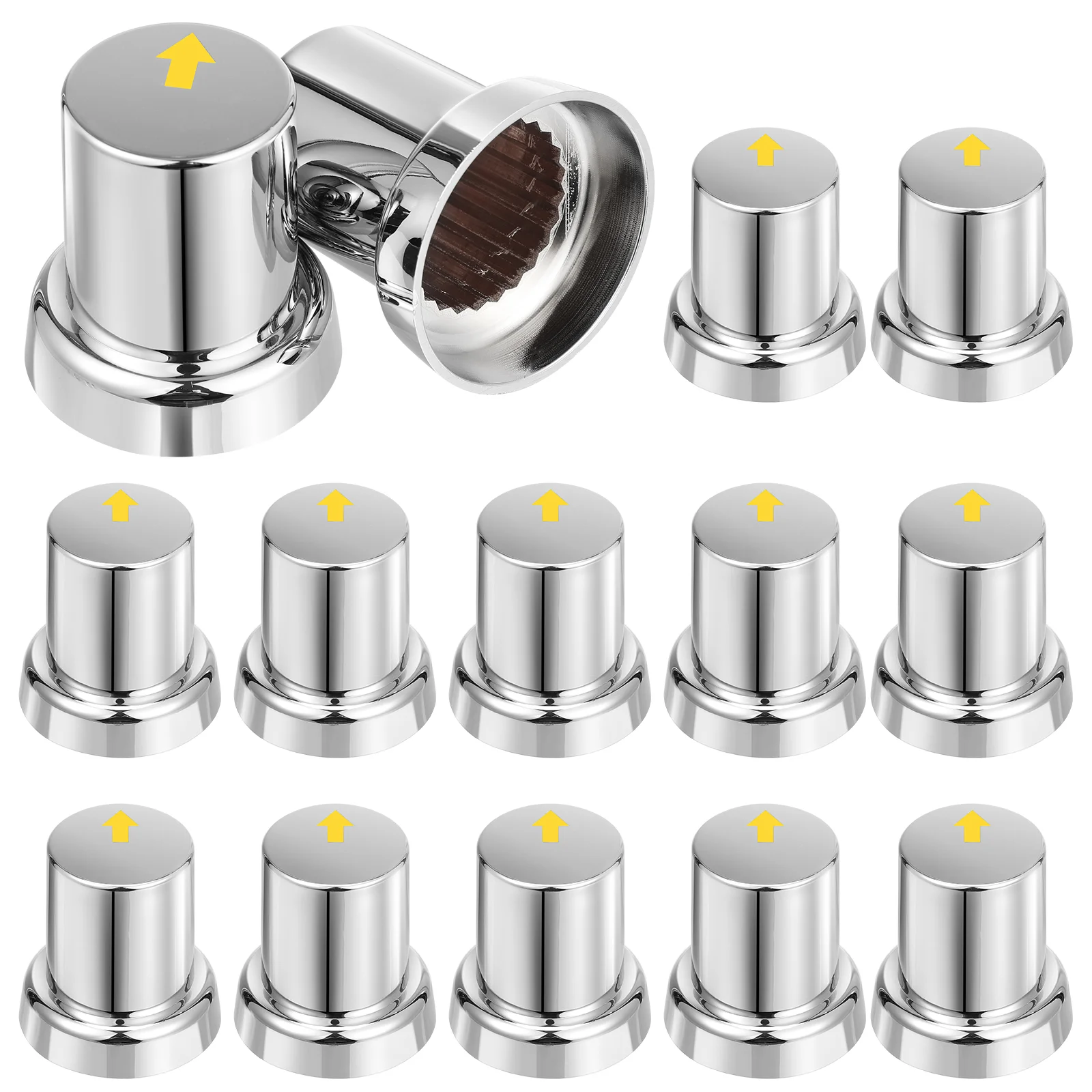 

20 Pcs Wheel Caps Car Exterior Accessories Fish Tank Chrome ABS Nut Covers Center for Rims