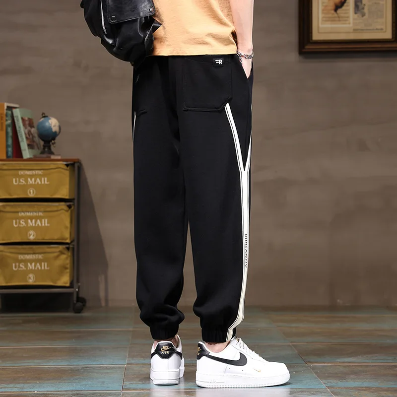 2024 Spring Auntum Sweatpants Men Elastic Waist Baggy Men\'s Sports Pants Casual Joggers Male Big Size 8XL Fashion Sweat Trouser