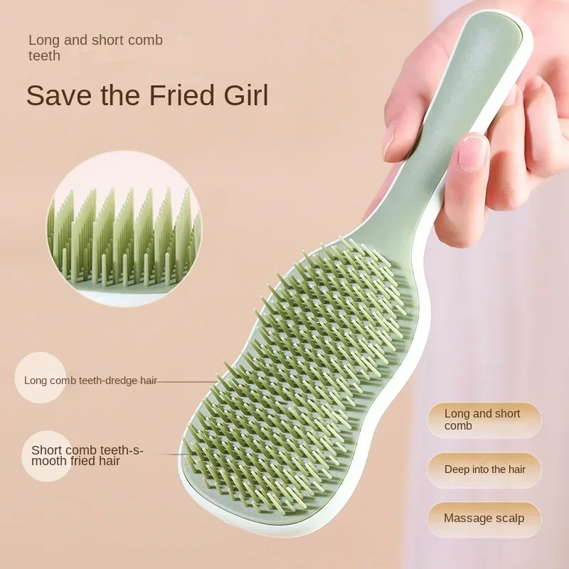 Air Cushion Comb Tangled Hair Comb Hair Brush Massage Anti-knot Reduce Hair Loss Detangling Brush Scalp Massage Comb Barber Tool