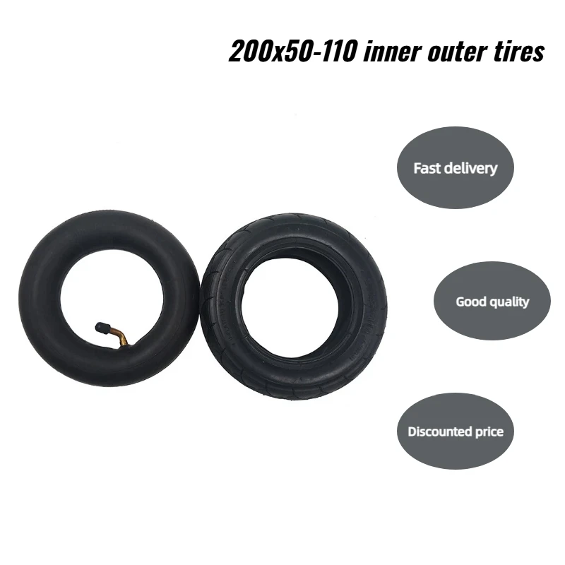 

Hot sale NEW 200X50 elastic tire suitable for 200x50-110 rubber inner tube, electric scooter inner and outer tire accessories