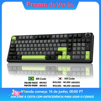 AULA F99PRO Wireless Gaming Keyboard Gasket Structure Compatible with 3/5 Pins Hot-swap Mechanical Keyboard with Media Knob