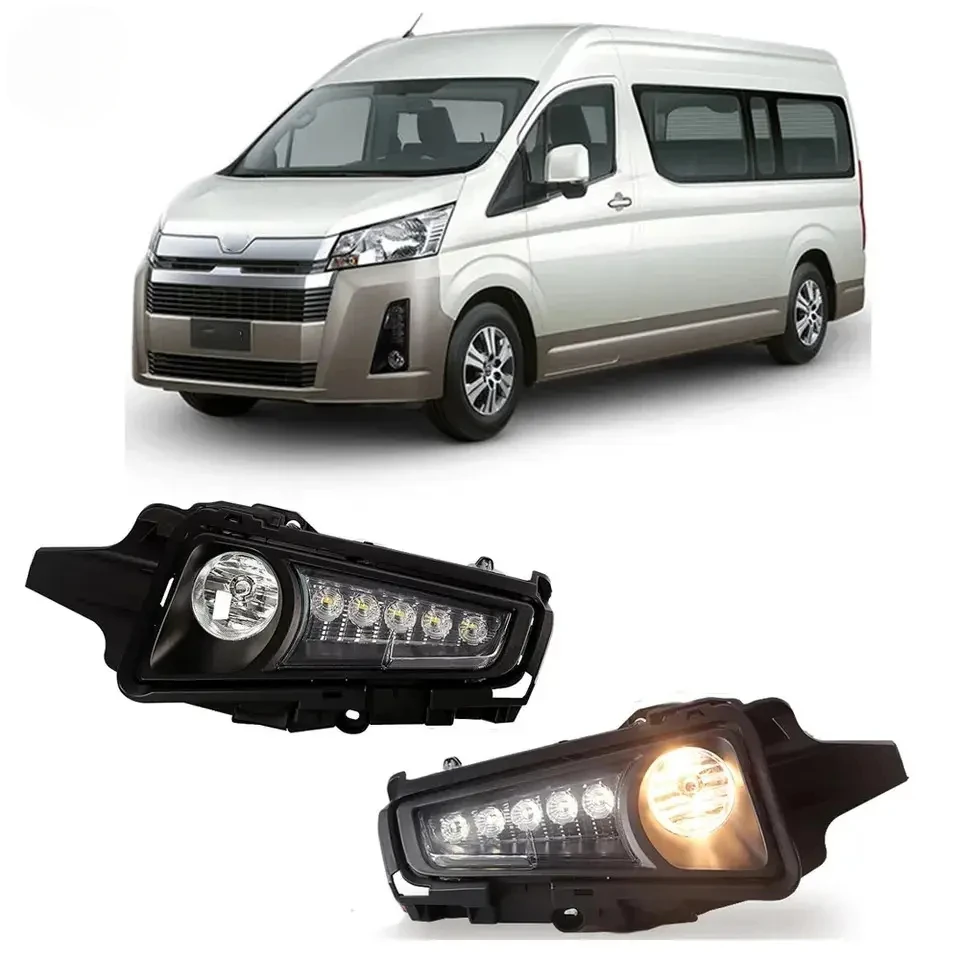 MRD for Toyota Hiace 2020 Daytime Running Light DRL Turn Signal Yellow Light White Running Light Two Functions