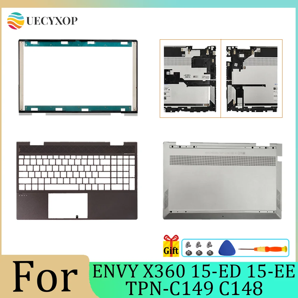 

Новый чехол для ноутбука Envy X360 15-ED 15M-ED TPN-C149 15-EE 15M-EE, задняя крышка ЖК-дисплея, задняя крышка L93203-001 L93204-001/петли