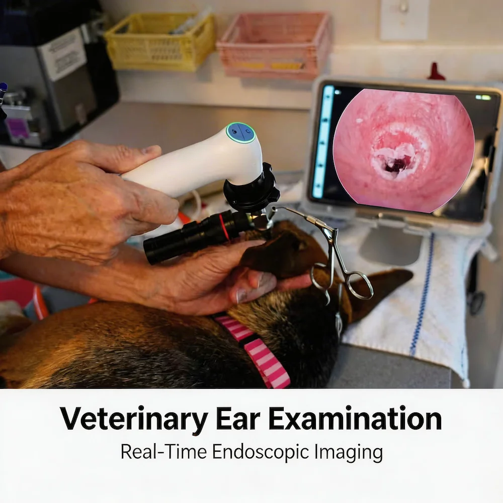 1080P Wireless Veterinary Endoscope Camera IPX7 Waterproof Design