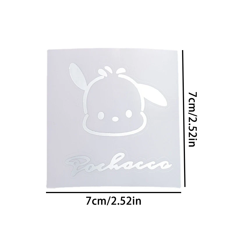 1Pcs Kawaii Sanrio Metal Sticker Waterproof Anime Hello Kitty Kuromi Cinnamoroll Mobile Luggage Computer Patch For Kids Gifts