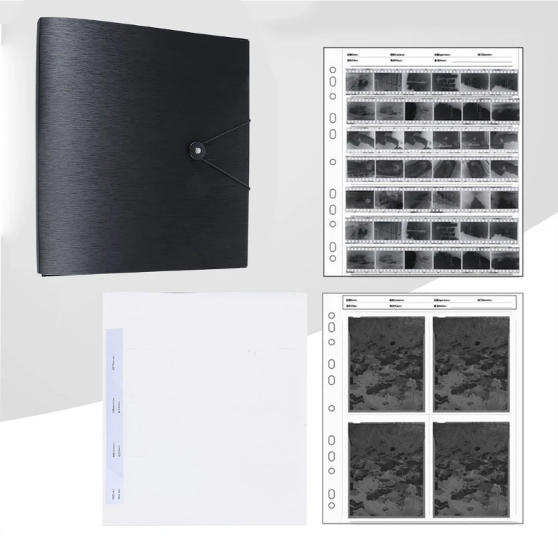 Album Film Protector Storage Box 120 Negative Sleeves 135 Negative Archiving Covers Negative Folder for Organizing Films