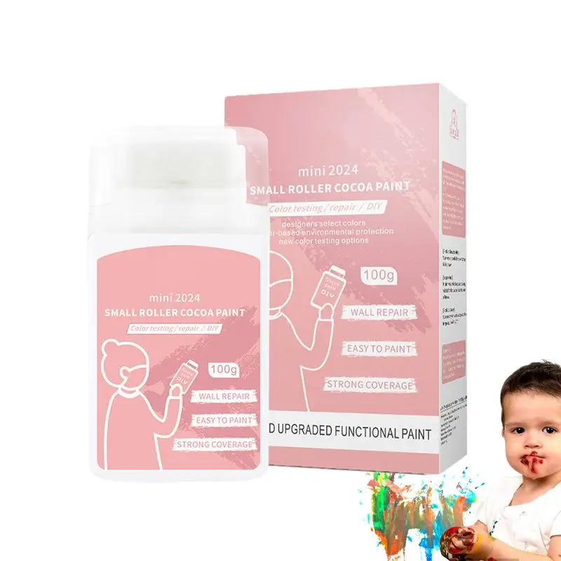 

Small Roller Brush Wall Latex Paint Wall Latex Paint 2-in-1 Roll On Wall Repair Tool Small Roller Brushes Safe Latex Paint