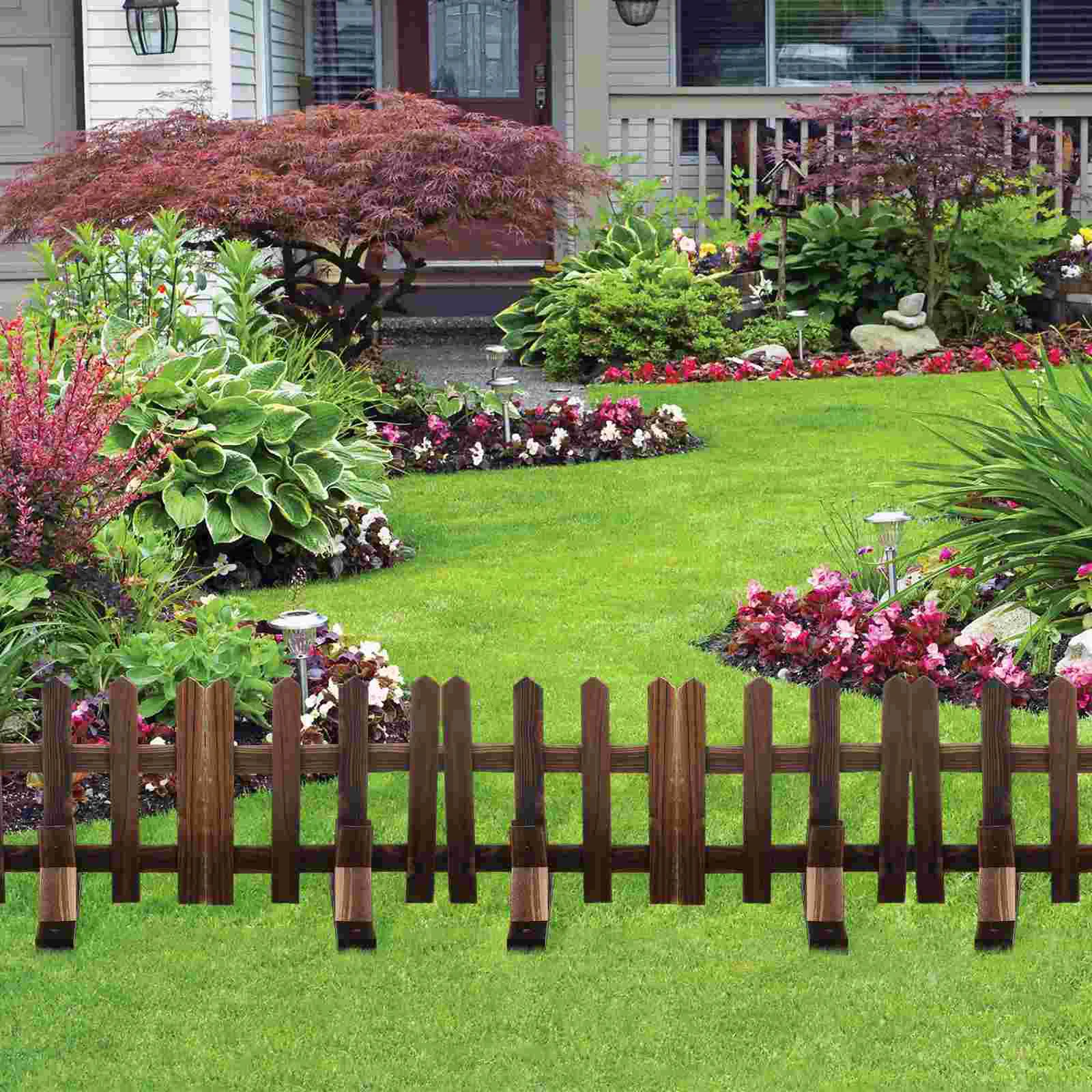 2 Pcs Wooden Base Kit lasting Garden Stand Easy Privacy Screening Small Base Practical Fence Part Fence