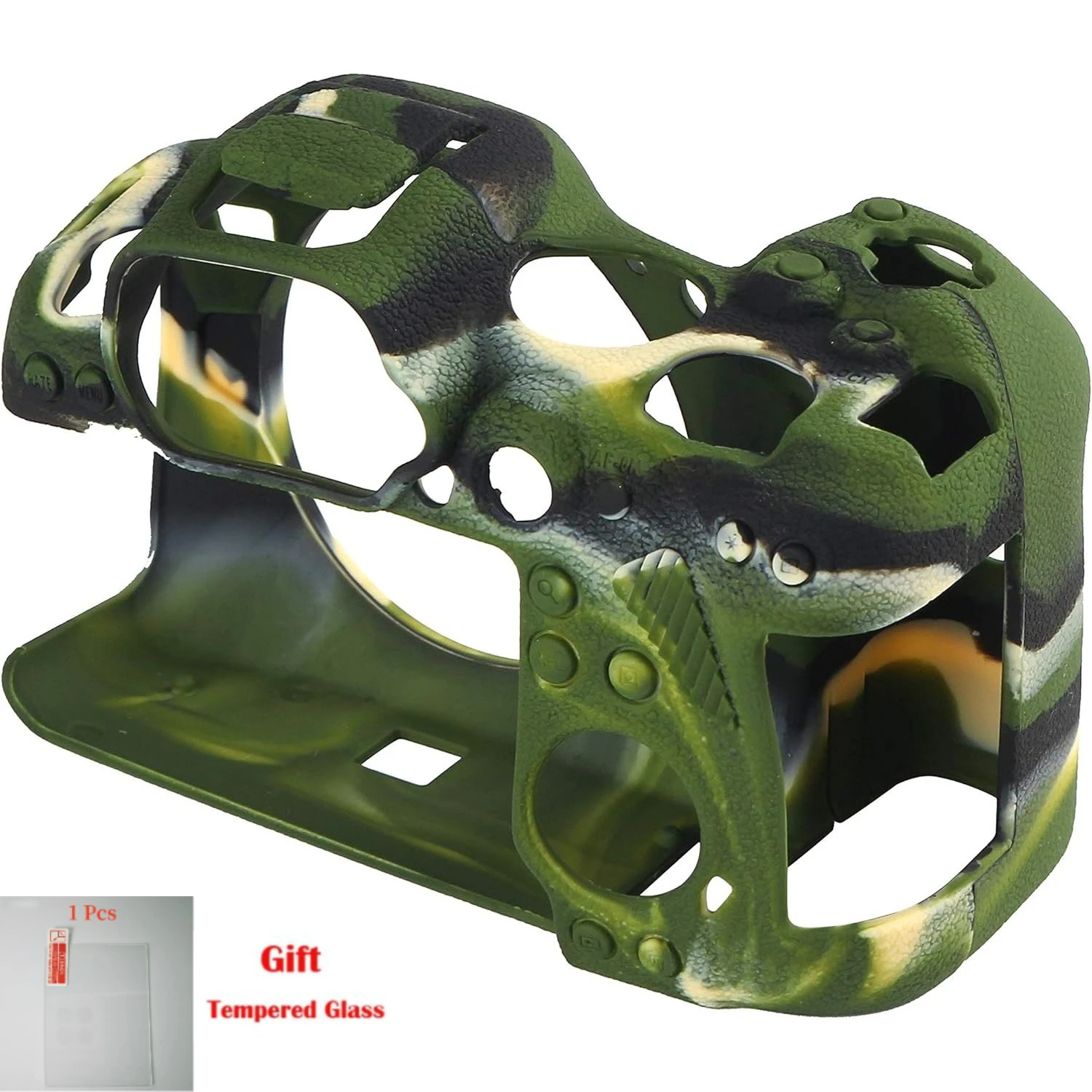 

SLR camera bag , Rubber Silicone Camera Case Cover Skin For Canon R6 R6II Mark II + free tempered film