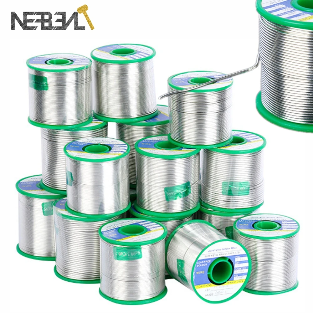 

0.8/1.0/1.2/1.5mm 1000g 99.7% Sn 0.3% Cu Soldering Wires Lead free Rosin Core Solder with Flux Solder Tin for Aluminum Soldering