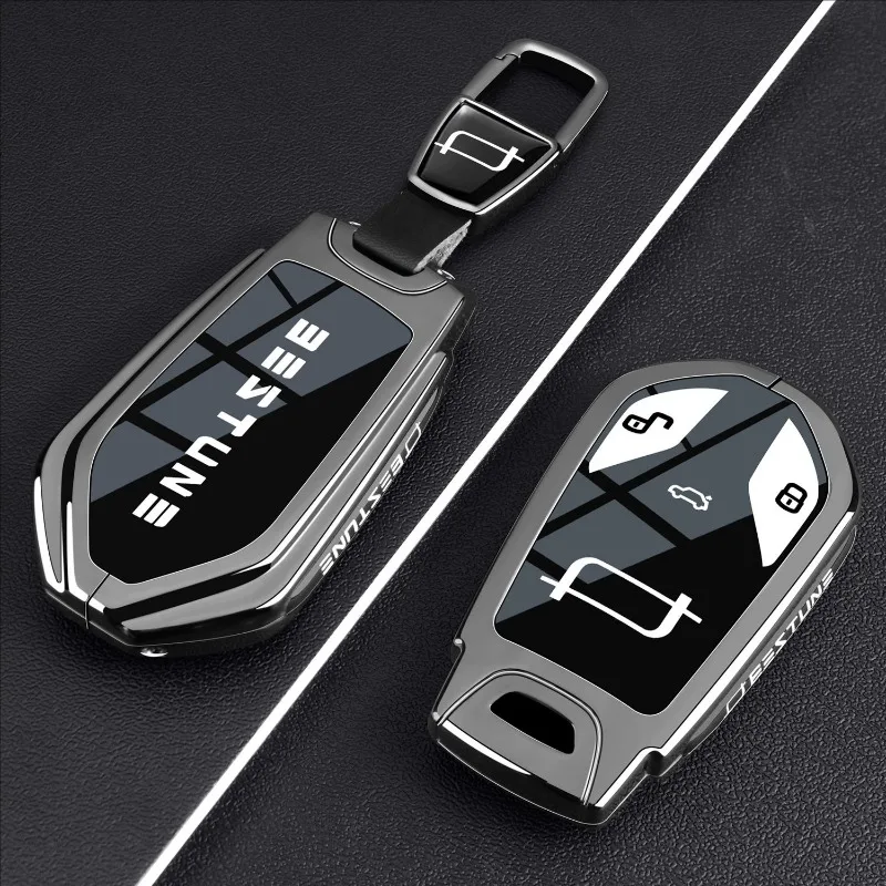 Protective Zinc Alloy Key Cover Case for Besturn Yueyi 07/T90 Dragon Glory (2025) - Key Fob Shell Keybag Keychain