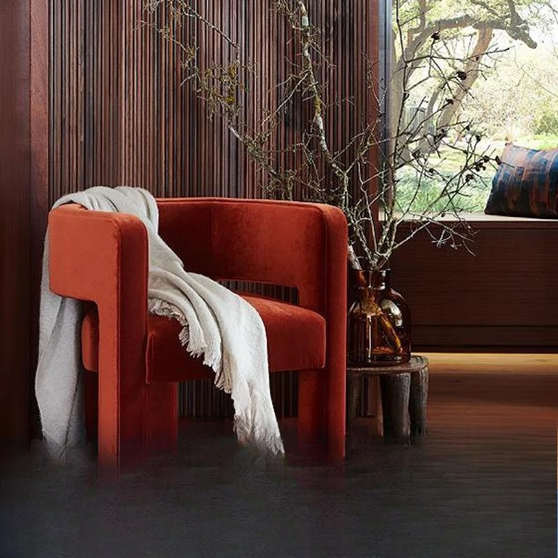 Designer living room leisure chair Internet celebrity spot Nordic light luxury single sofa chair special-shaped