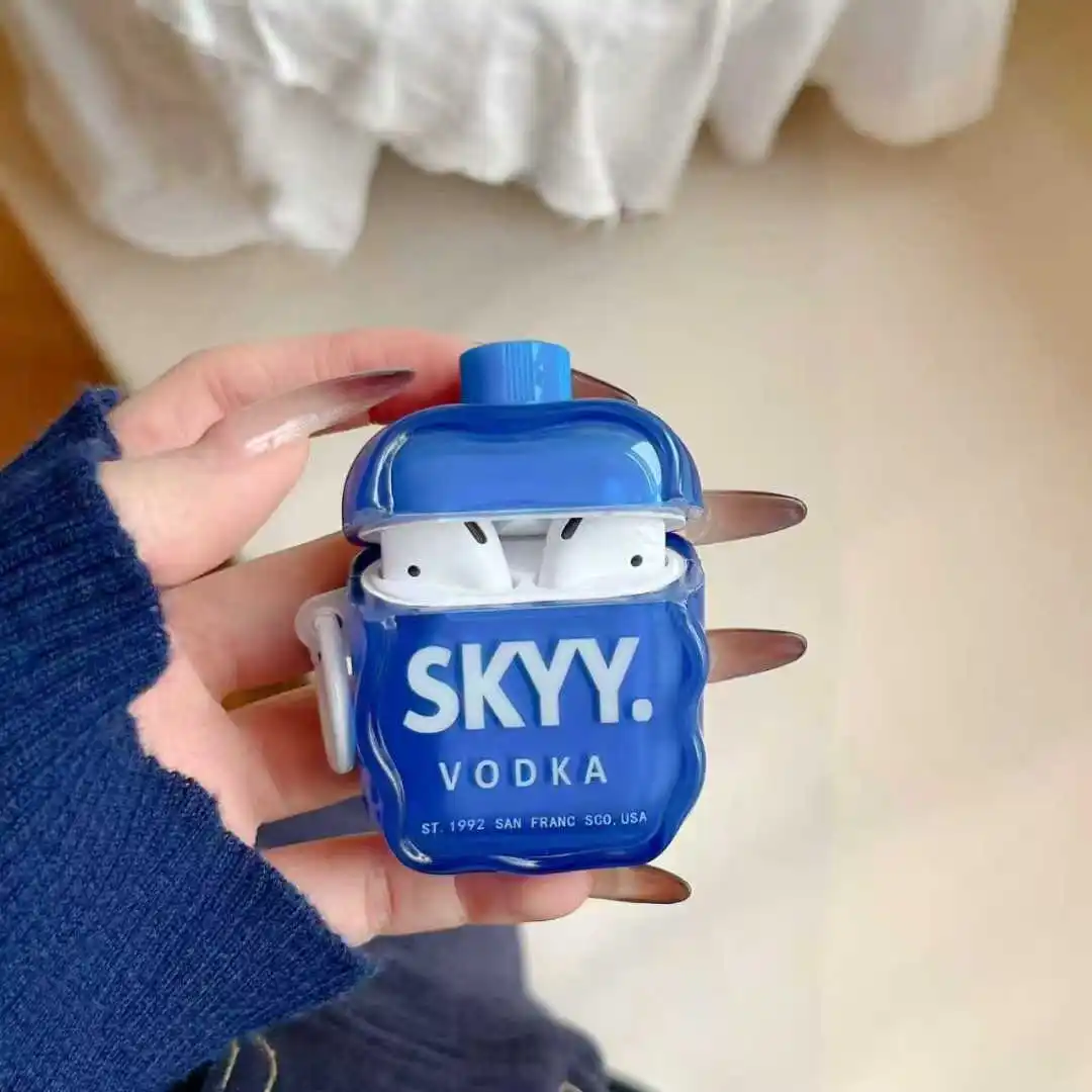 Ins divertido coche deportivo patatas fritas Vodka dibujos animados para Apple AirPods Pro3 2025 nueva funda para AirPods 4 3 2 1 Pro2 funda de silicona