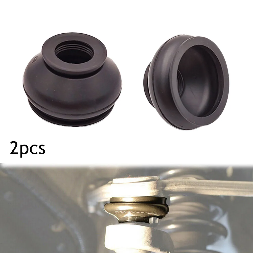 2pcs Dust Cover Rubber Track Rod End Ball Joint Cover Suspension Steering Ball Joint Boot Automobile Replacement Accessories