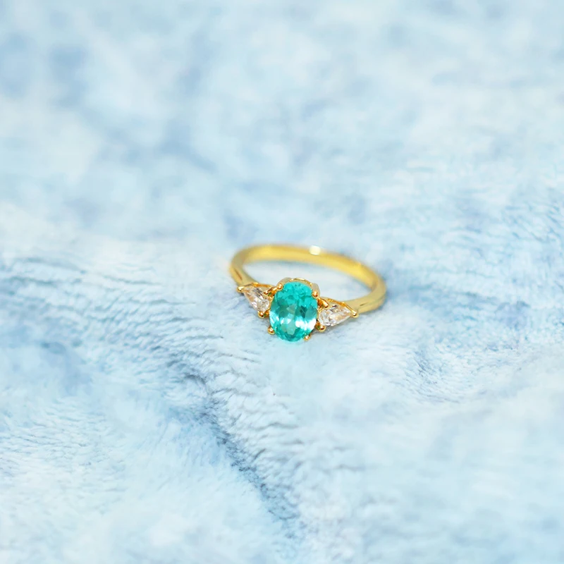 Paraiba-Labor-Saphir in Trillionenform mit VVS1-Zertifikat, Großhandelsdiamant für DIY-Anhänger, Schmuckherstellungsmaterialien, Edelstein – Detail 25