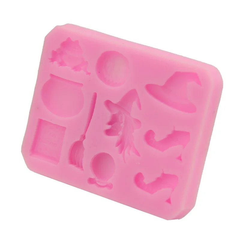 2026 Halloween Pumpkin Witch Hat Silicone Mold DIY Sugar Pastry Mould Cake Decorating Kitchen Baking Bakeware Tools