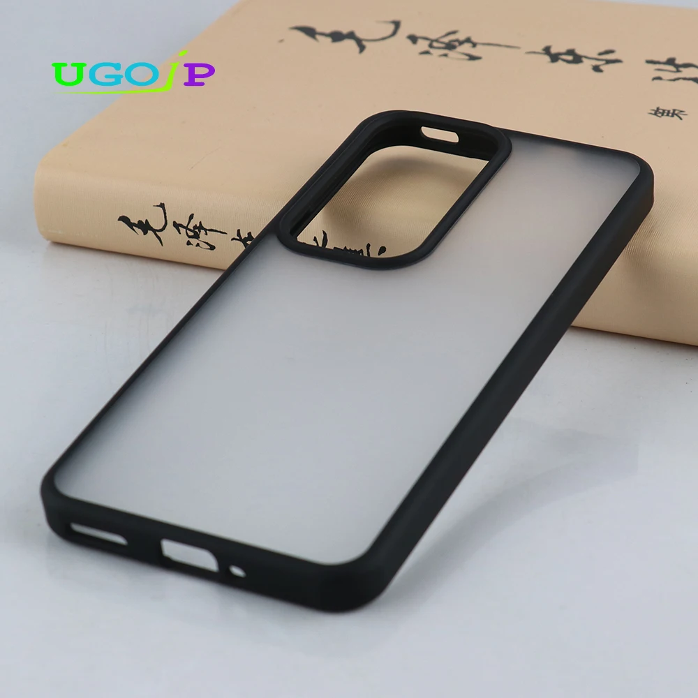 UGOJP Phone Case For OPPO Reno 12 Pro Transparent Anti drop Shell For OPPO Reno 12 Matte Shockproof Frosted PC Back Clear Cover