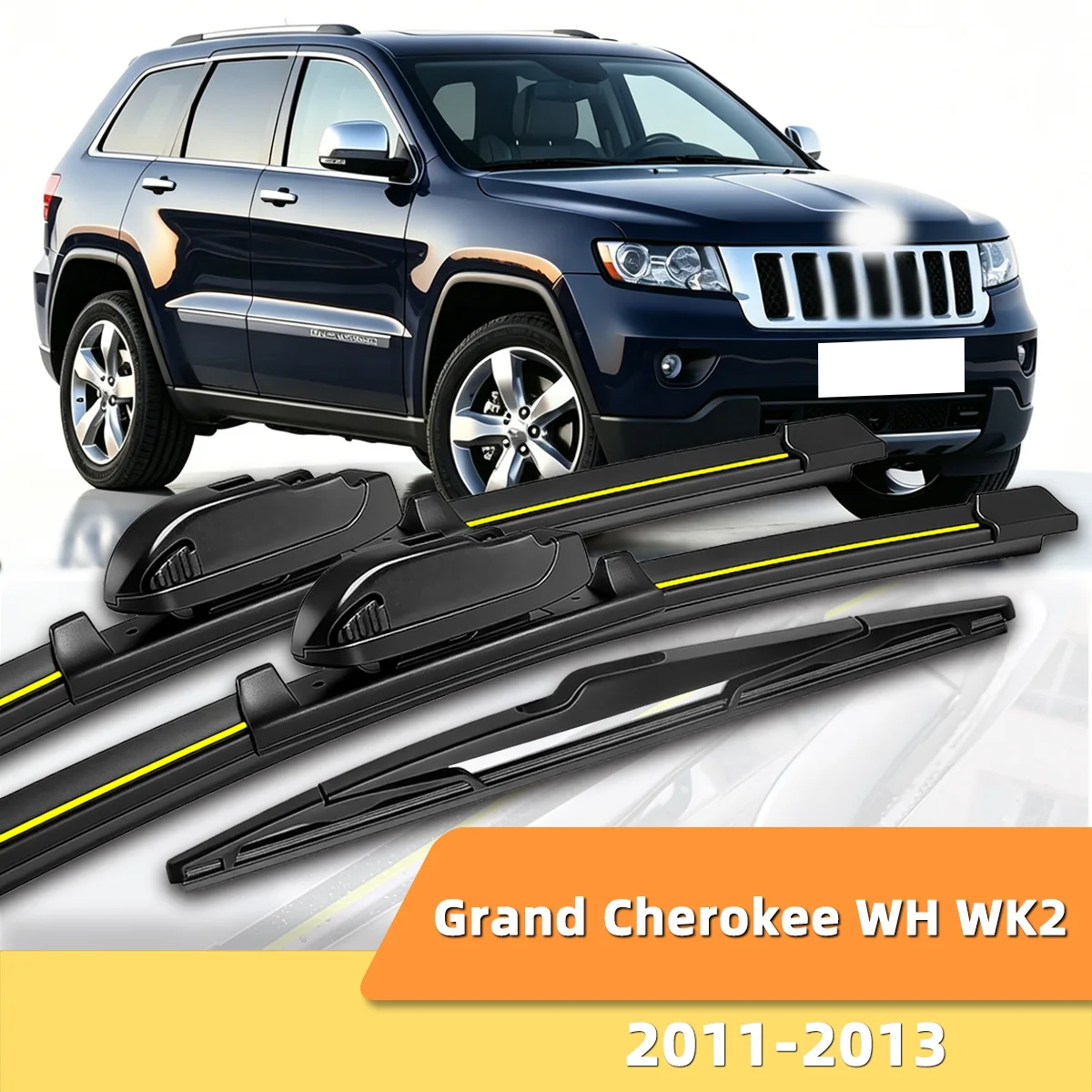 

Suitable For Jeep Grand Cherokee WH WK2 2011-2013 Front And Rear Windshield Wipers Durable Accessories For Car Windshields 2012