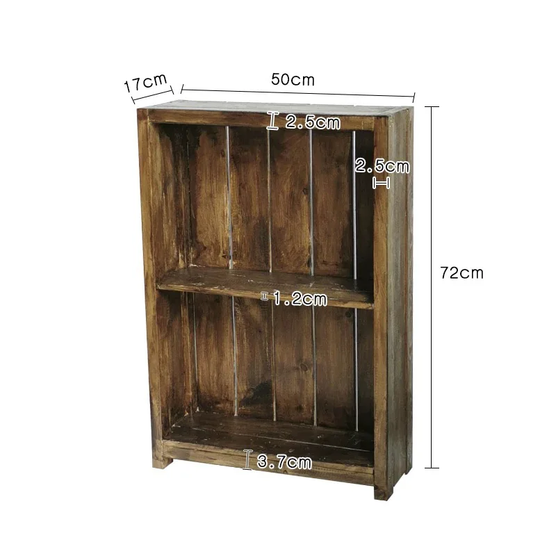 

Rustic Wooden Storage Shelf Cabinet, Wall Mounted or Freestanding Display Rack for Plants, Decor, Farmhouse Home