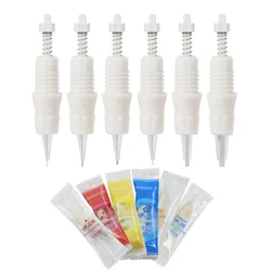 Agujas desechables para tatuaje, 10 piezas, 9mm, Cartucho de caramelo para máquina Charmant 2, cejas, labios, maquillaje permanente