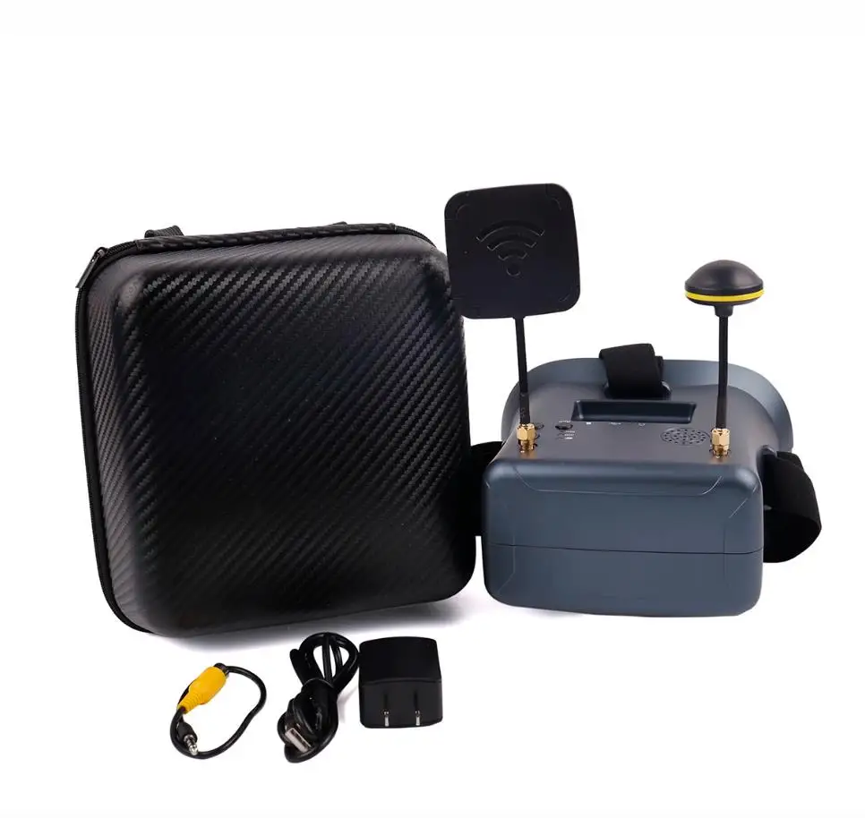 

LS-008D 5.8G FPV VR Goggles 40CH with DVR 4.3inch LCD 800x480 Resolution Build-in Battery for RC Racing Drone Transmission