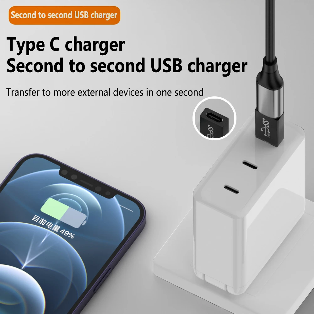 USB3.0 to Type-C Adapter OTG Converter Thunderbolt 3 Type-C Adapter OTG Cable For Computer smartphone TYPE-C female to USB male