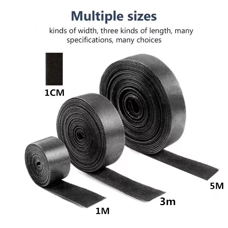 5M/10M Nylon Cable Organizer Cable Management Wire Winder Tape Earphone Mouse Cord Management Ties Protector for iPhone Xiaomi