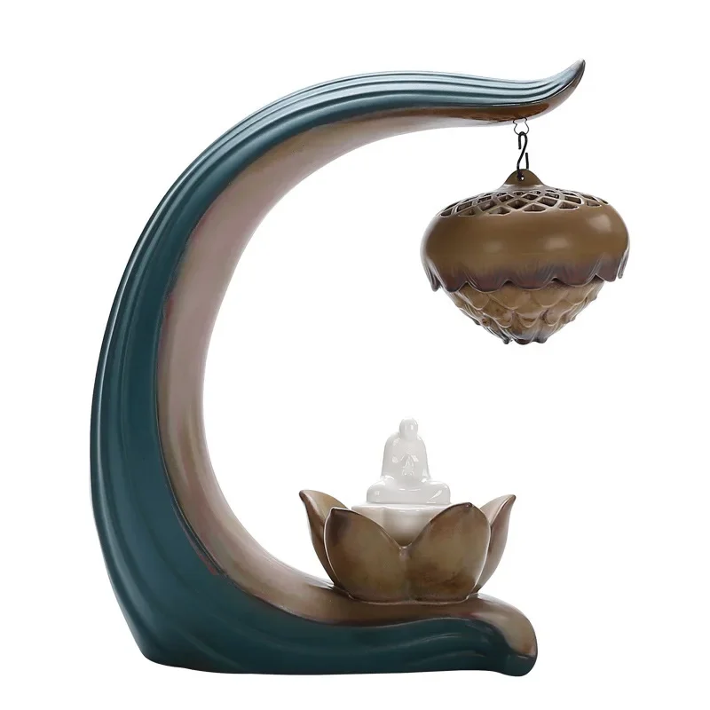 Lotus Hanging Ball Backflow Incense Burner