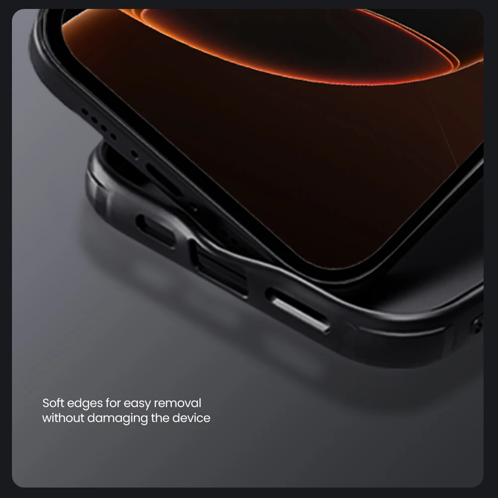 Nillkin Etui CamShield Pro do iPhone 14 15 16 Pro Max/15 Plus 14+ z zabezpieczeniem przed upadkiem, poduszką powietrzną, osłoną na obiektyw i przesuwaną osłoną ochronną. — zdjęcie produktu 4